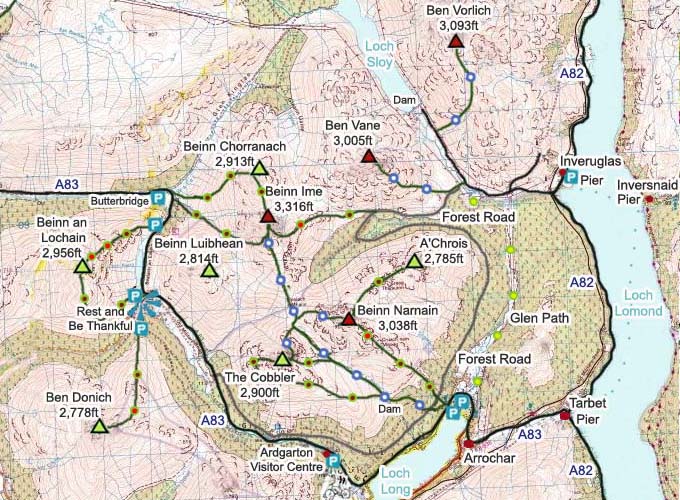 Beinn Ime Map