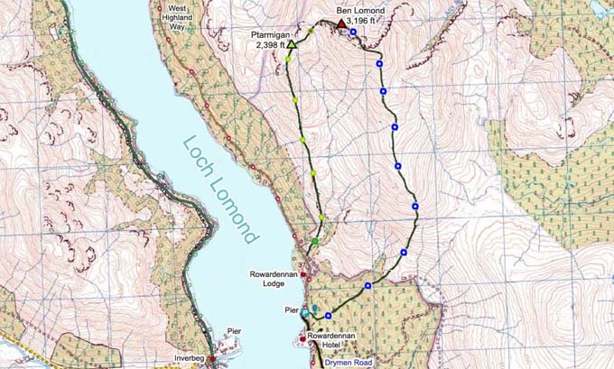 Ben Lomond Map Image